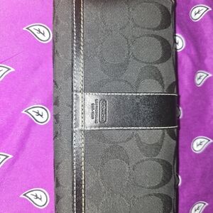 Vintage Coach Black Signature Wallet